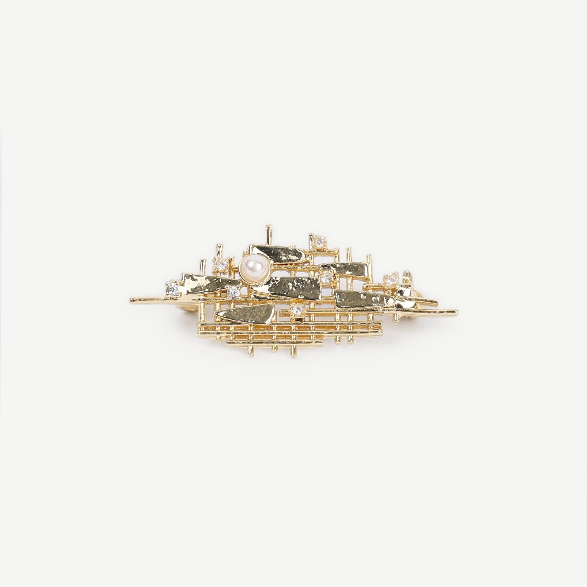 YARGICI Cam İnci Detaylı Broş