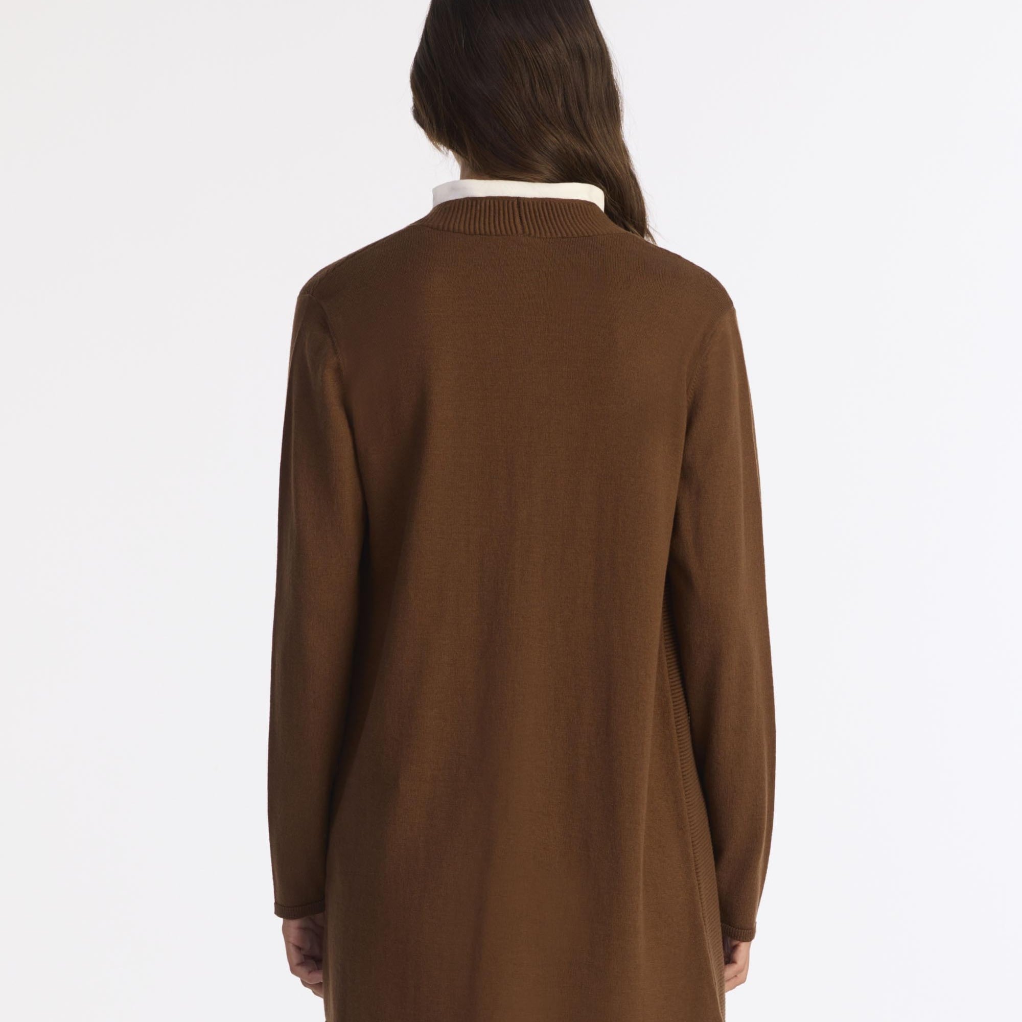 YARGICI Geniş V Yaka Uzun Kol Hırka