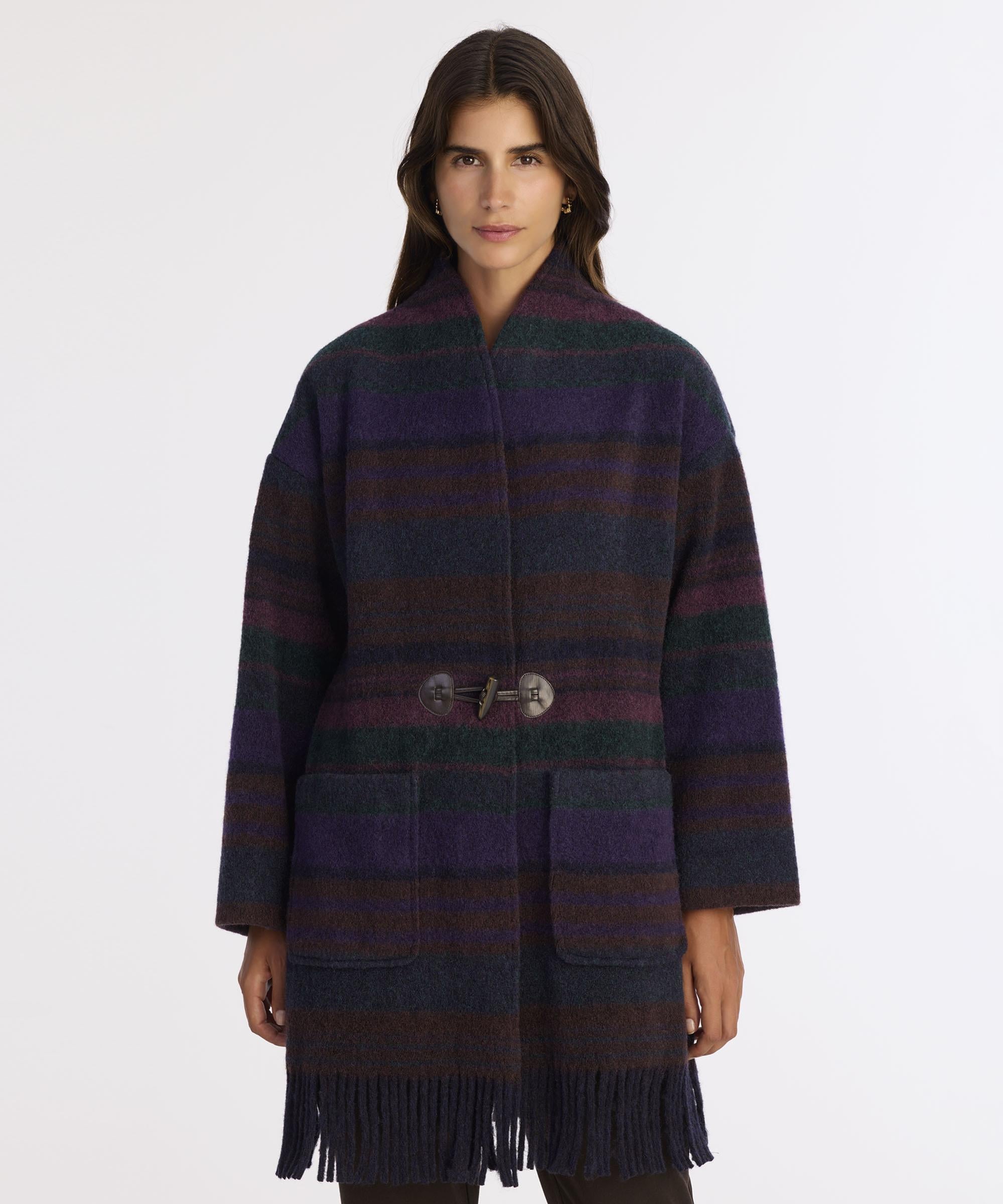  YARGICI Geniş Şal Yaka Uzun Kol Palto