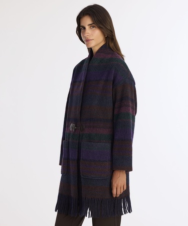  YARGICI Geniş Şal Yaka Uzun Kol Palto