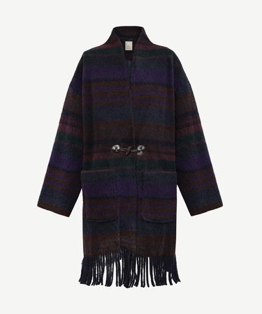  YARGICI Geniş Şal Yaka Uzun Kol Palto