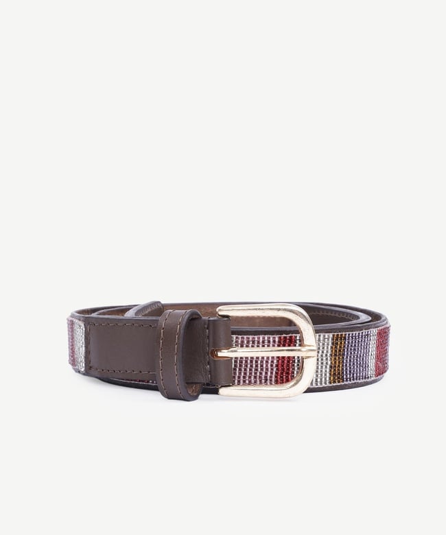  YARGICI Boncuk İşlemeli Çok Renkli Kemer