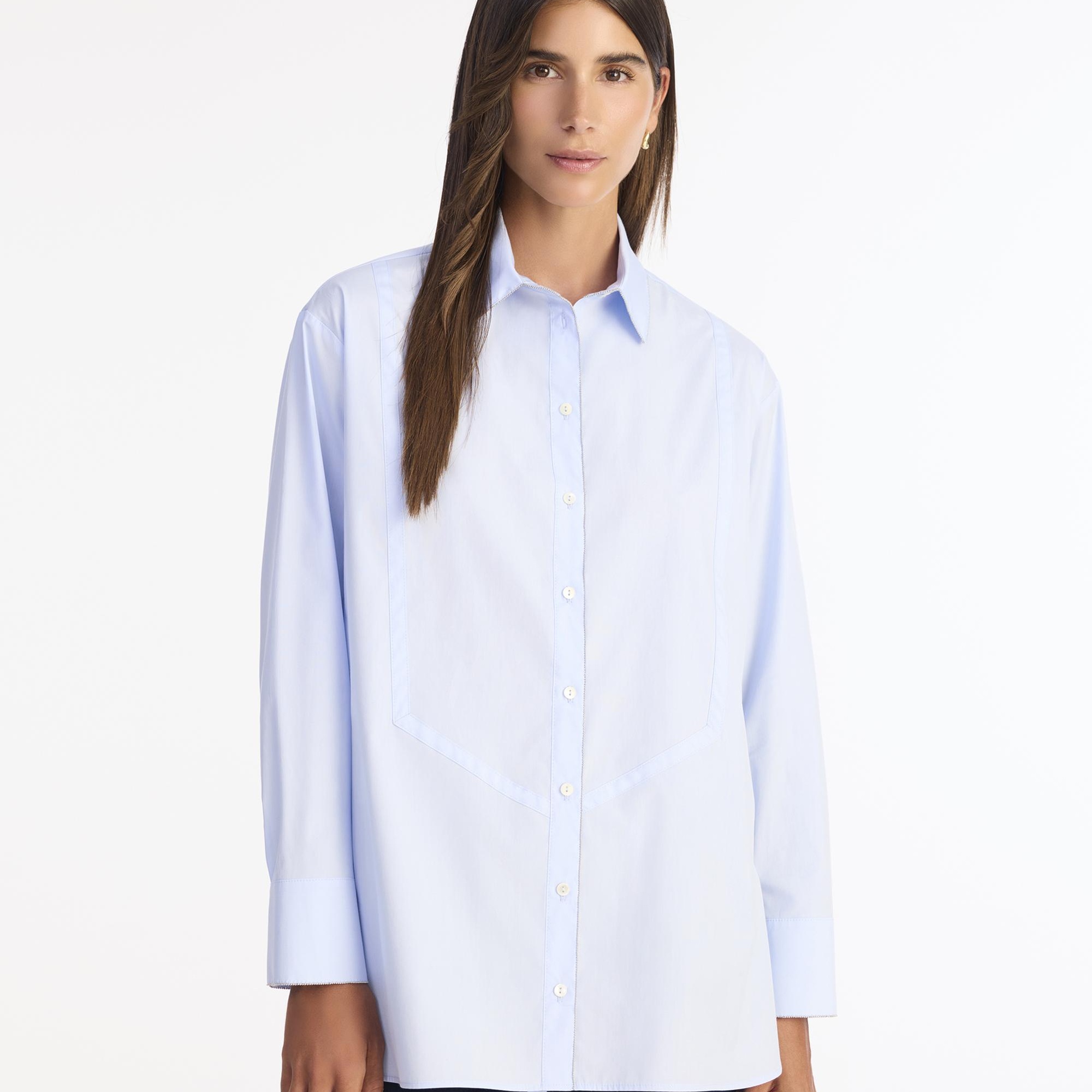 YARGICI Geniş Gömlek Yaka Uzun Kol Gömlek