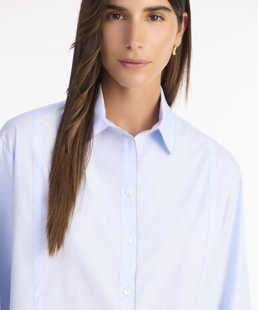  YARGICI Geniş Gömlek Yaka Uzun Kol Gömlek