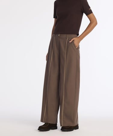  YARGICI Geniş Yüksek Bel Pantolon