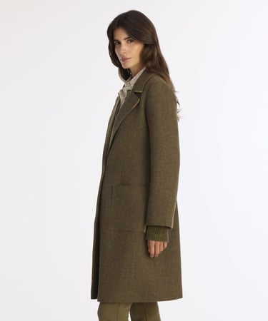  YARGICI Dikiş Detaylı Kemerli Uzun Palto