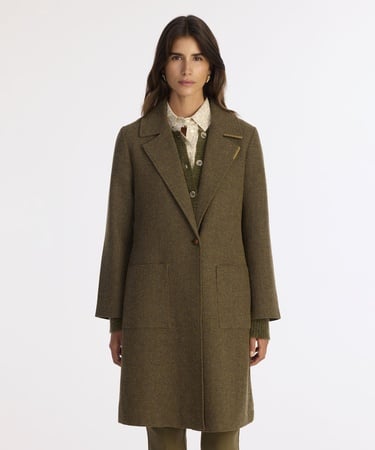  YARGICI Dikiş Detaylı Kemerli Uzun Palto