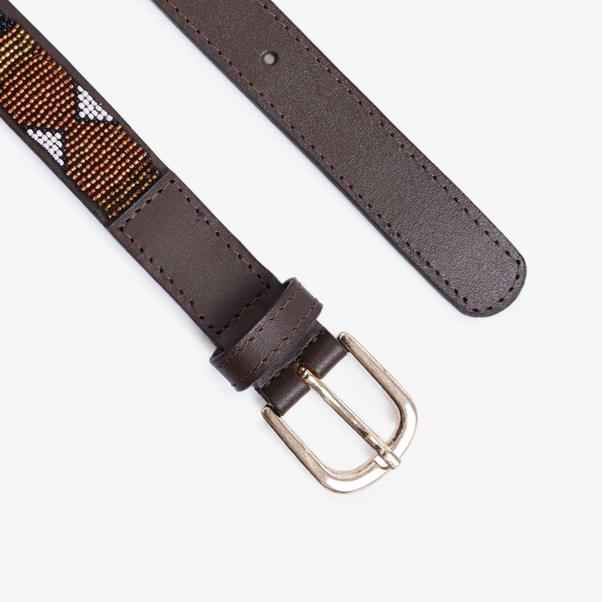 YARGICI Boncuk İşlemeli Kemer