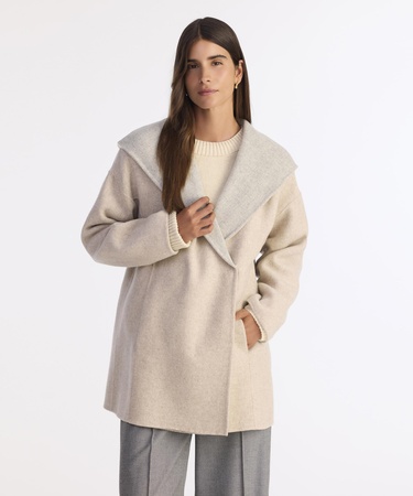  YARGICI Geniş Şal Yaka Uzun Kol Palto