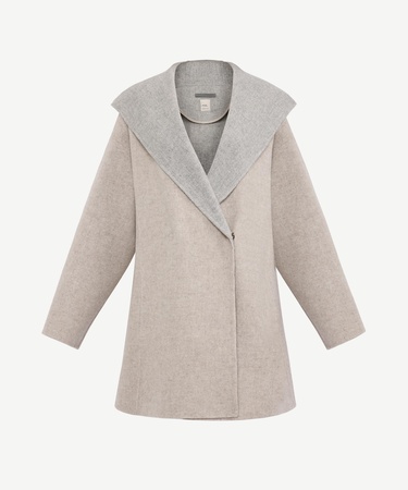  YARGICI Geniş Şal Yaka Uzun Kol Palto