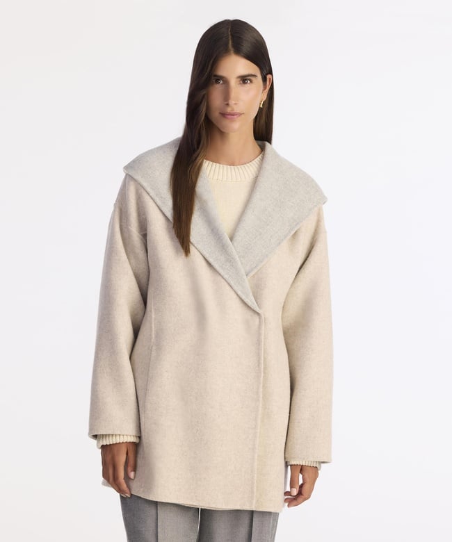  YARGICI Geniş Şal Yaka Uzun Kol Palto