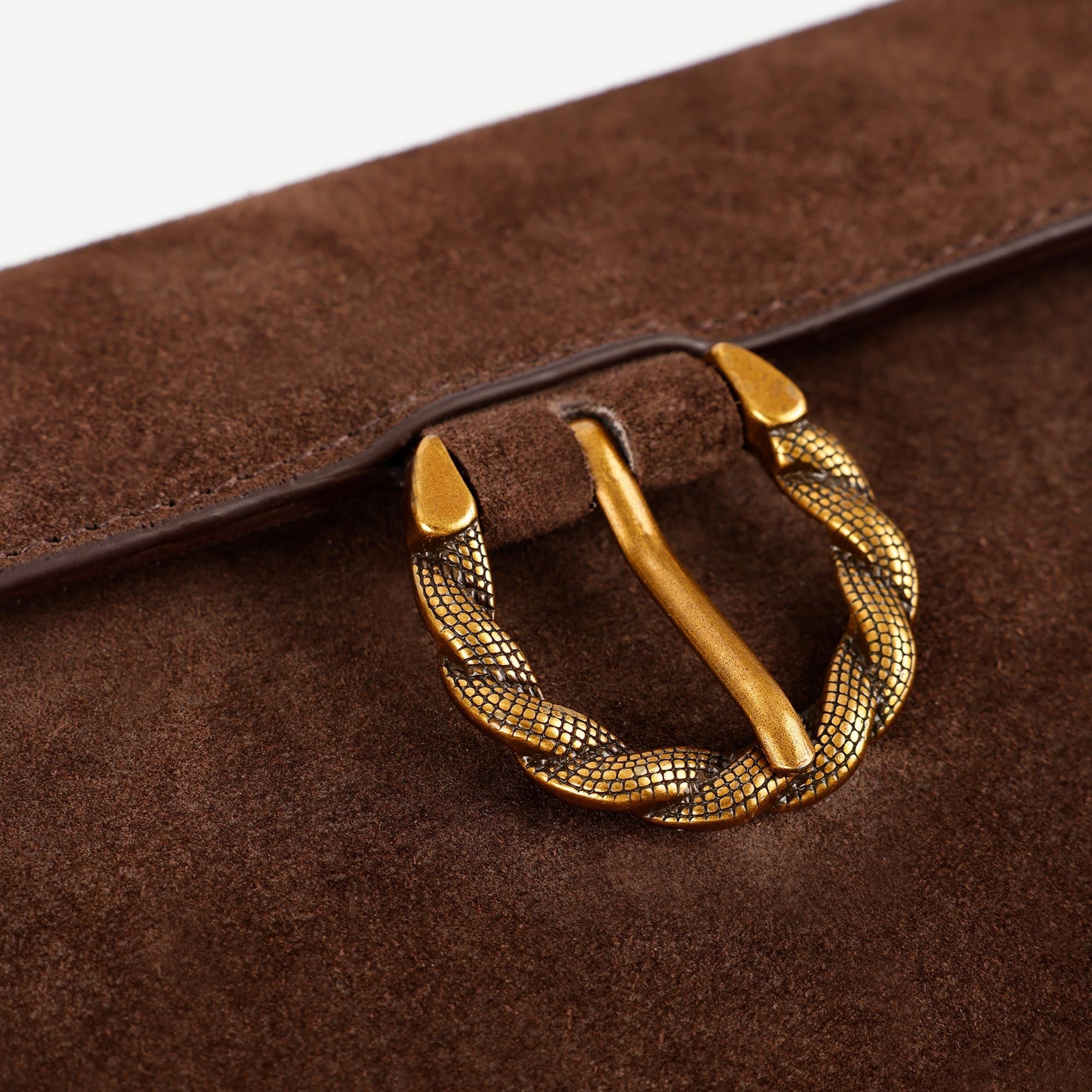 YARGICI Toka Detaylı Deri Omuz Çantası