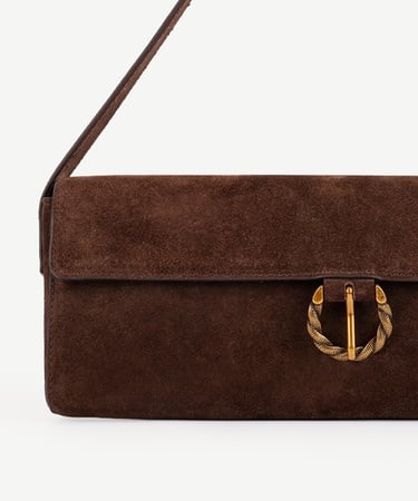  YARGICI Toka Detaylı Deri Omuz Çantası