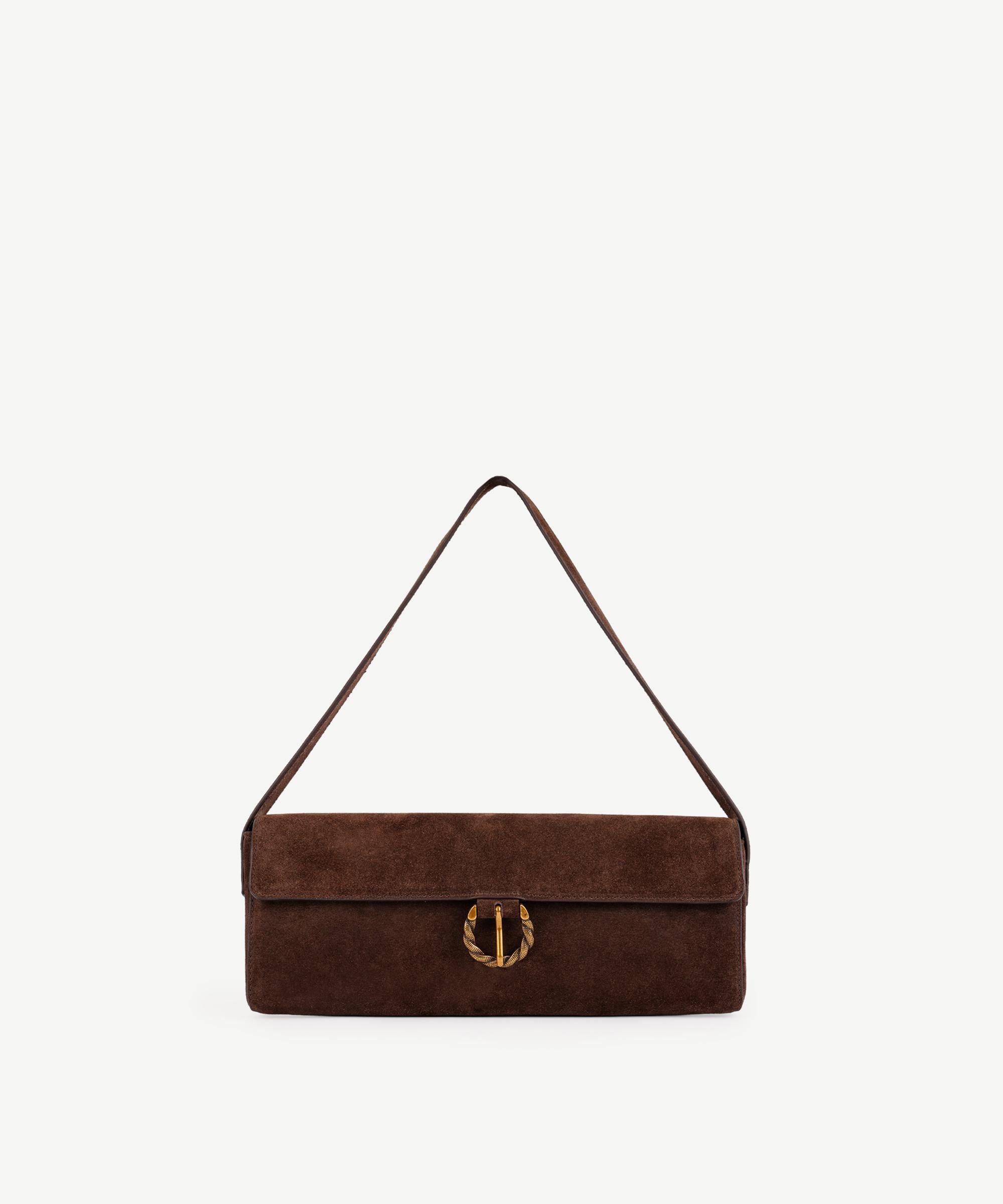  YARGICI Toka Detaylı Deri Omuz Çantası