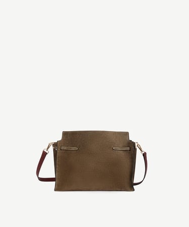  YARGICI Kemer Detaylı Süet Deri Omuz Çantası