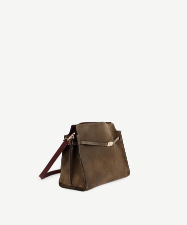  YARGICI Kemer Detaylı Süet Deri Omuz Çantası