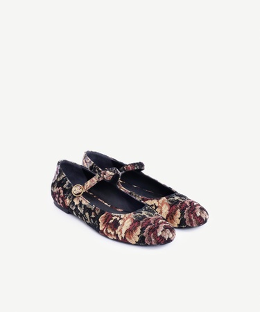  YARGICI Çiçek Kumaşlı Atkılı Babet