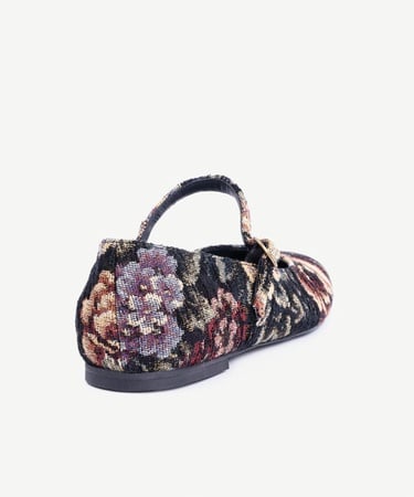  YARGICI Çiçek Kumaşlı Atkılı Babet