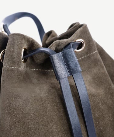  YARGICI Süet Deri Hobo Omuz Çantası