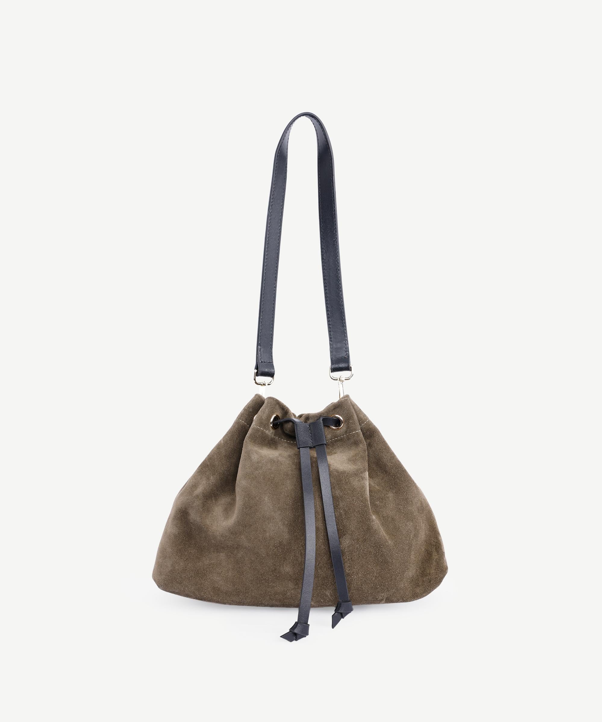  YARGICI Süet Deri Hobo Omuz Çantası