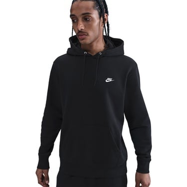  Nike Club Pullover Fleece Erkek Siyah Hoodie