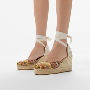  Manebi Kadın Renkli Topuklu Ayakkabı