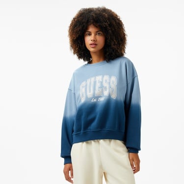  Guess Kadın Mavi Sweatshirt