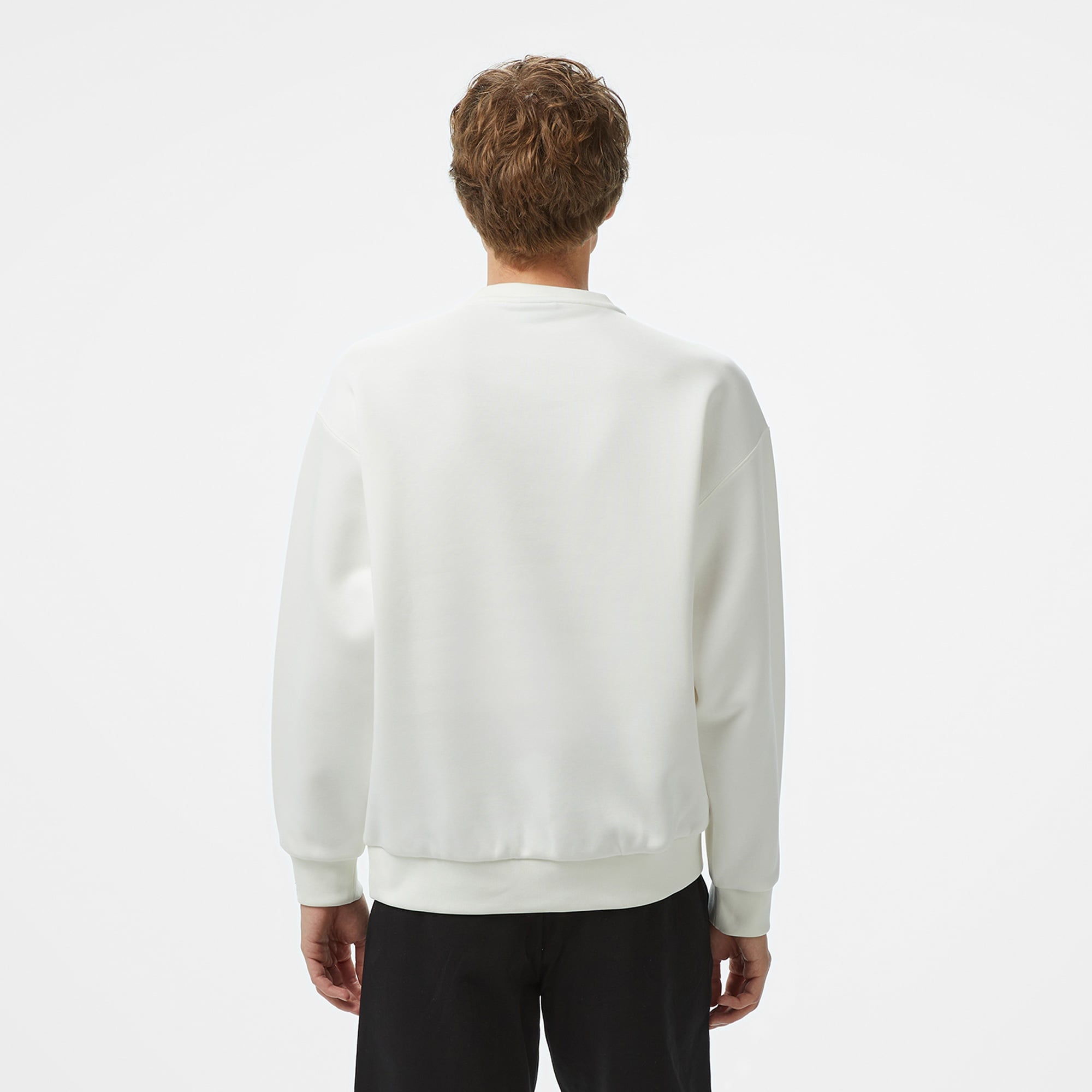 Ea7 Erkek Beyaz Sweatshirt