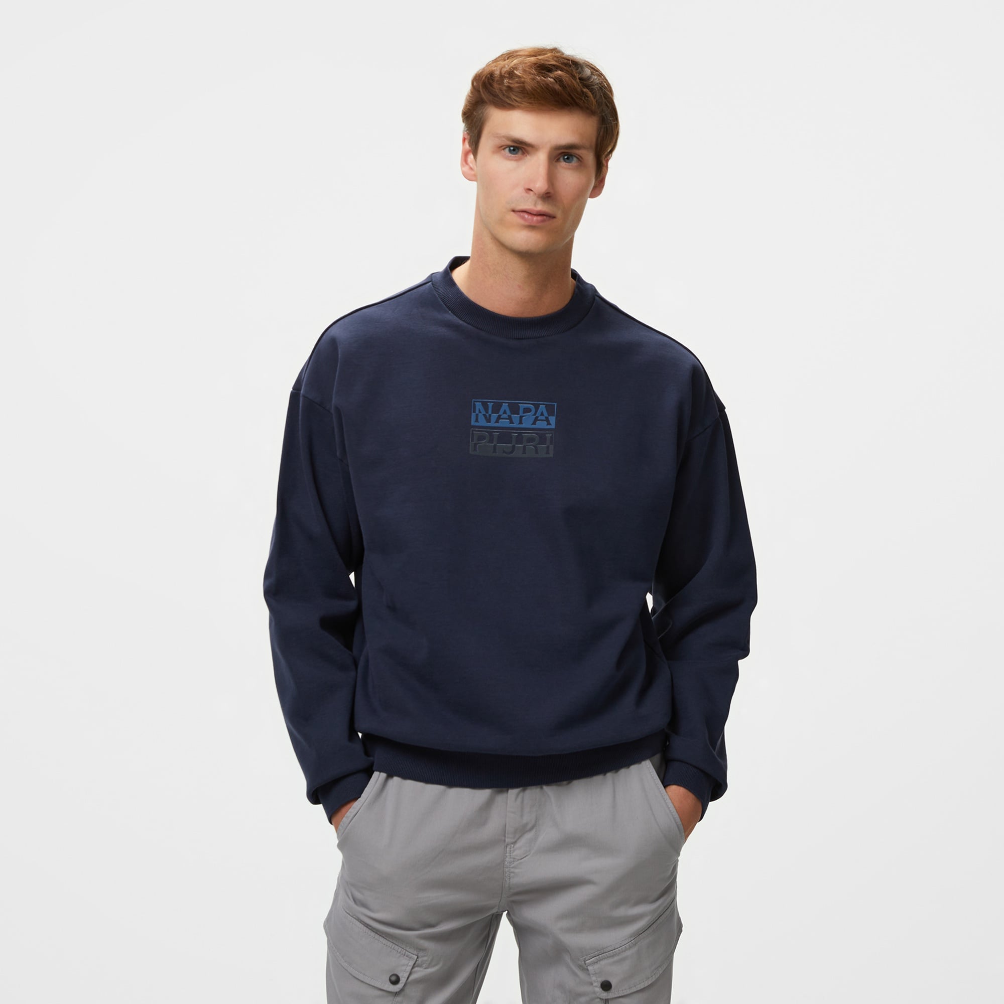 Napapijri Erkek Lacivert Sweatshirt