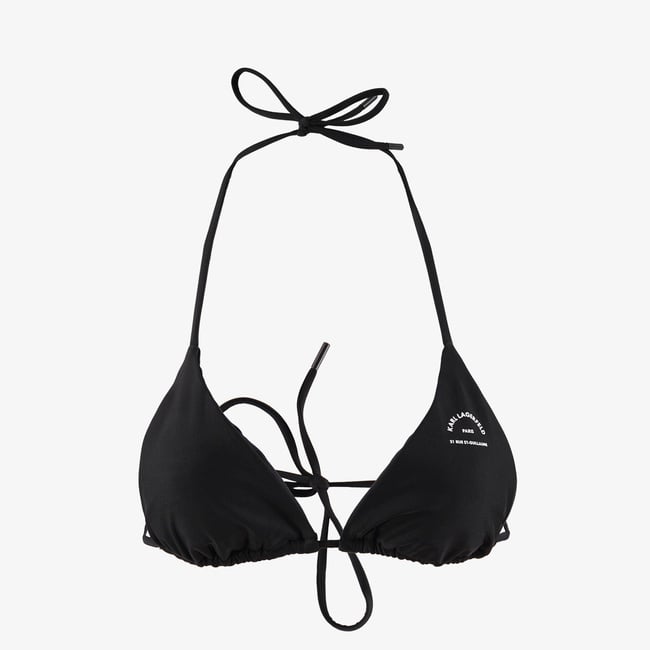  Karl Lagerfeld Kadın Siyah Bikini Üstü