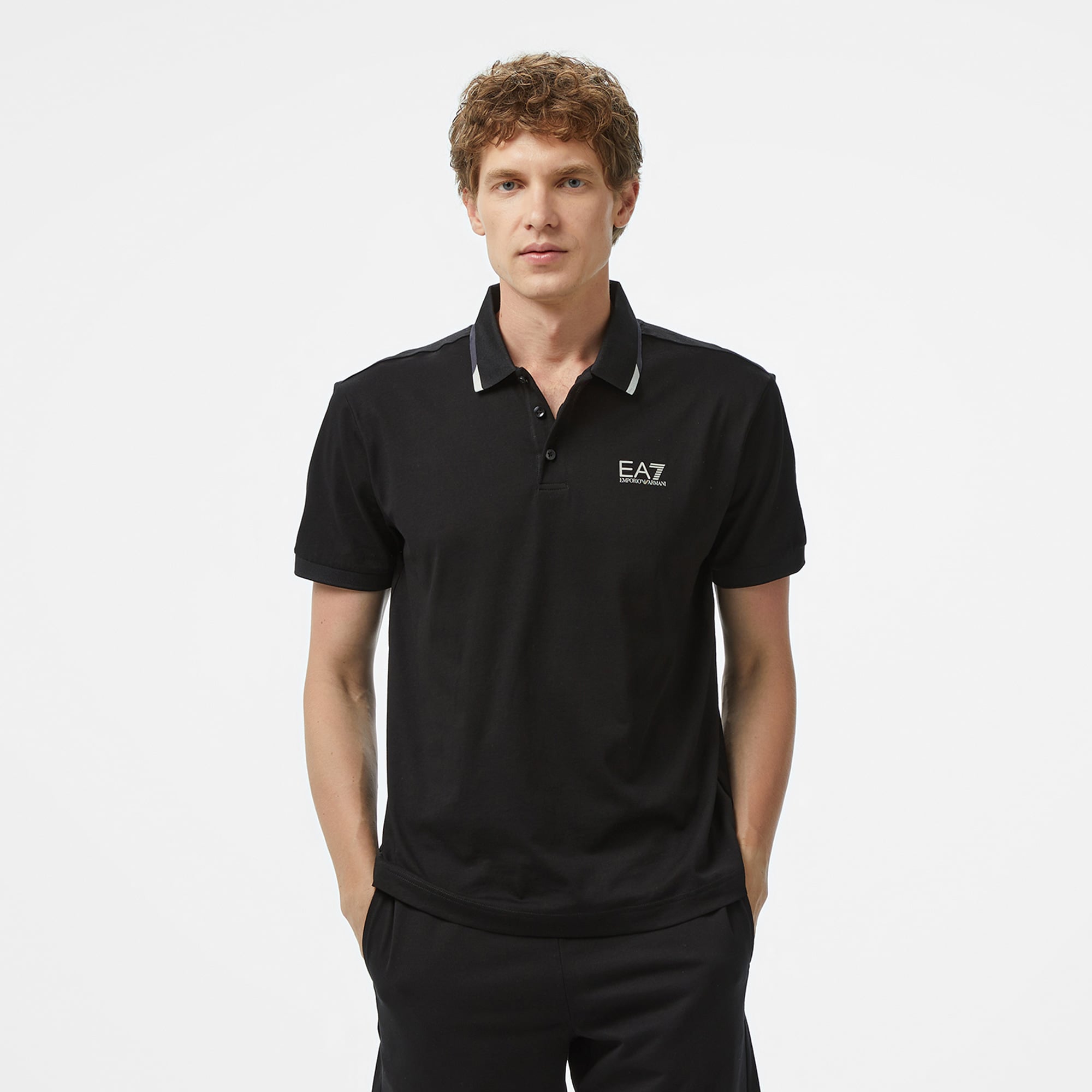  Ea7 Erkek Siyah Polo