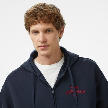  Ea7 Erkek Mavi Sweatshirt