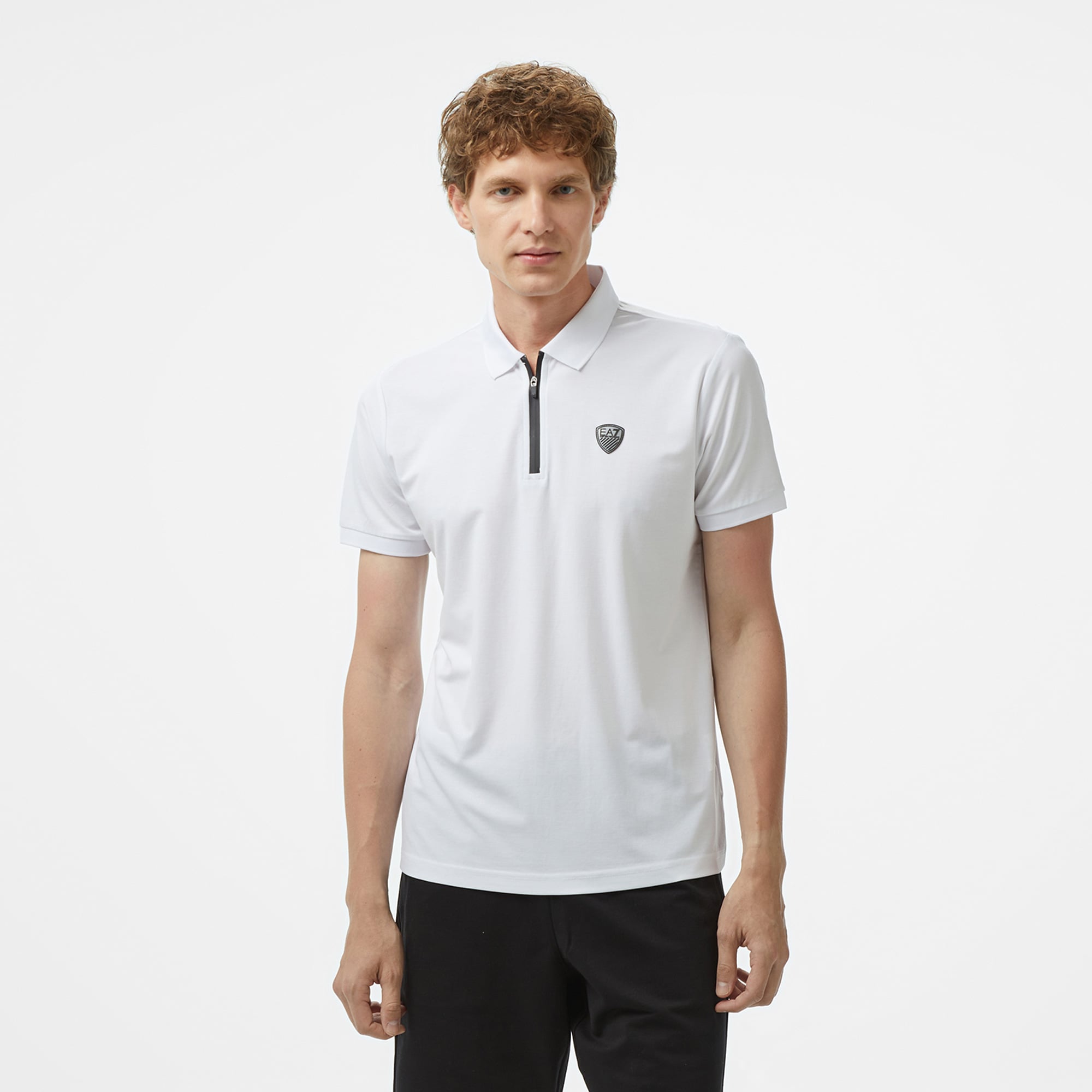  Ea7 Erkek Beyaz Polo