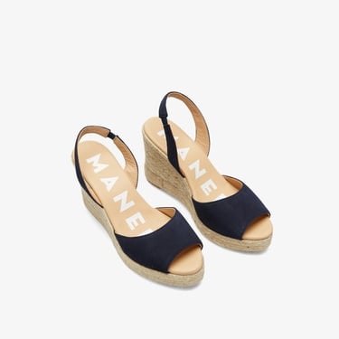  Manebi Kadın Lacivert Topuklu Ayakkabı
