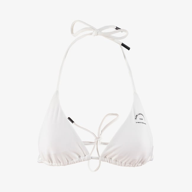  Karl Lagerfeld Kadın Beyaz Bikini Üstü