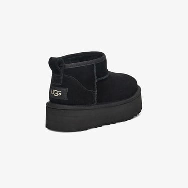  UGG Classic Ultra Mini Platform Çocuk Siyah Bot