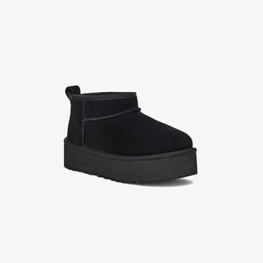  UGG Classic Ultra Mini Platform Çocuk Siyah Bot
