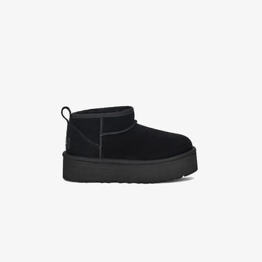  UGG Classic Ultra Mini Platform Çocuk Siyah Bot