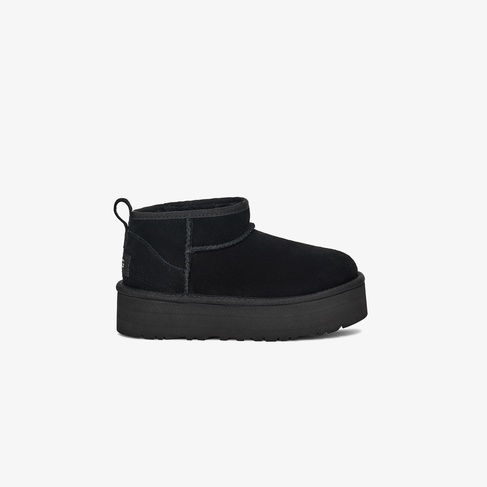  UGG Classic Ultra Mini Platform Çocuk Siyah Bot