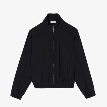  Lacoste Kadın Fermuarlı Siyah Ceket