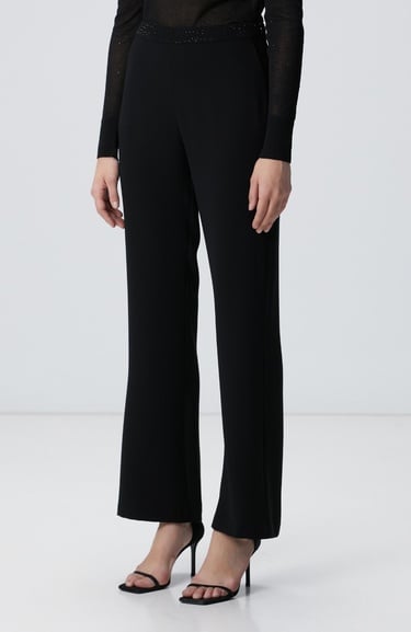  Network Kadın Siyah Abiye Pantolon