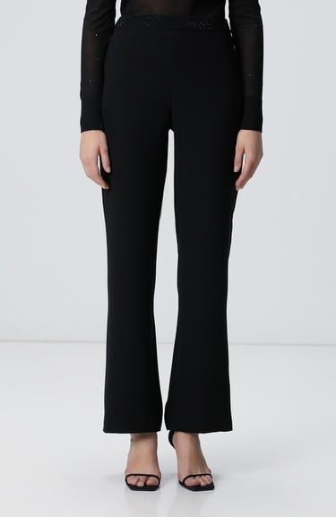  Network Kadın Siyah Abiye Pantolon