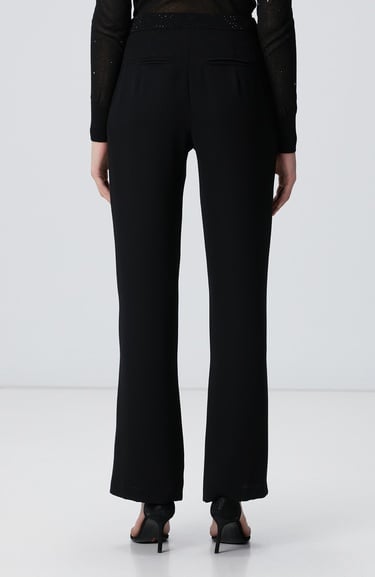  Network Kadın Siyah Abiye Pantolon