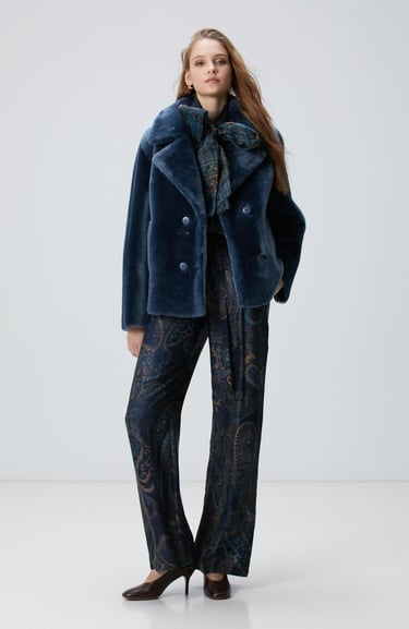  Network Kadın Petrol Desenli Pantolon