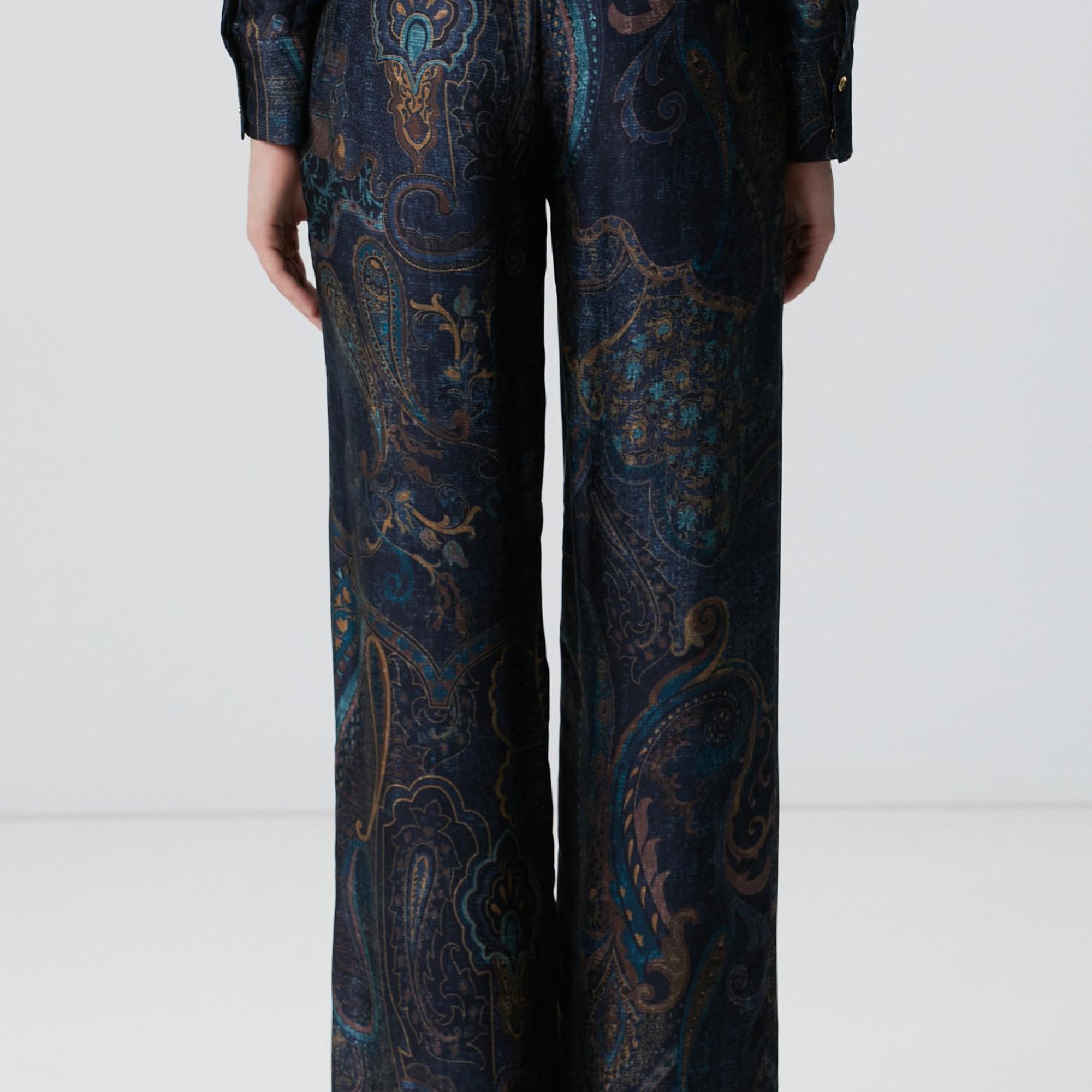 Network Kadın Petrol Desenli Pantolon