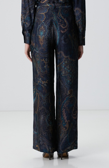  Network Kadın Petrol Desenli Pantolon