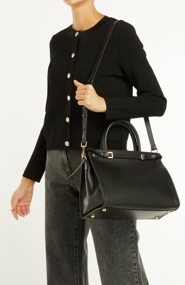  George Hogg Kadın Siyah Deri Çanta