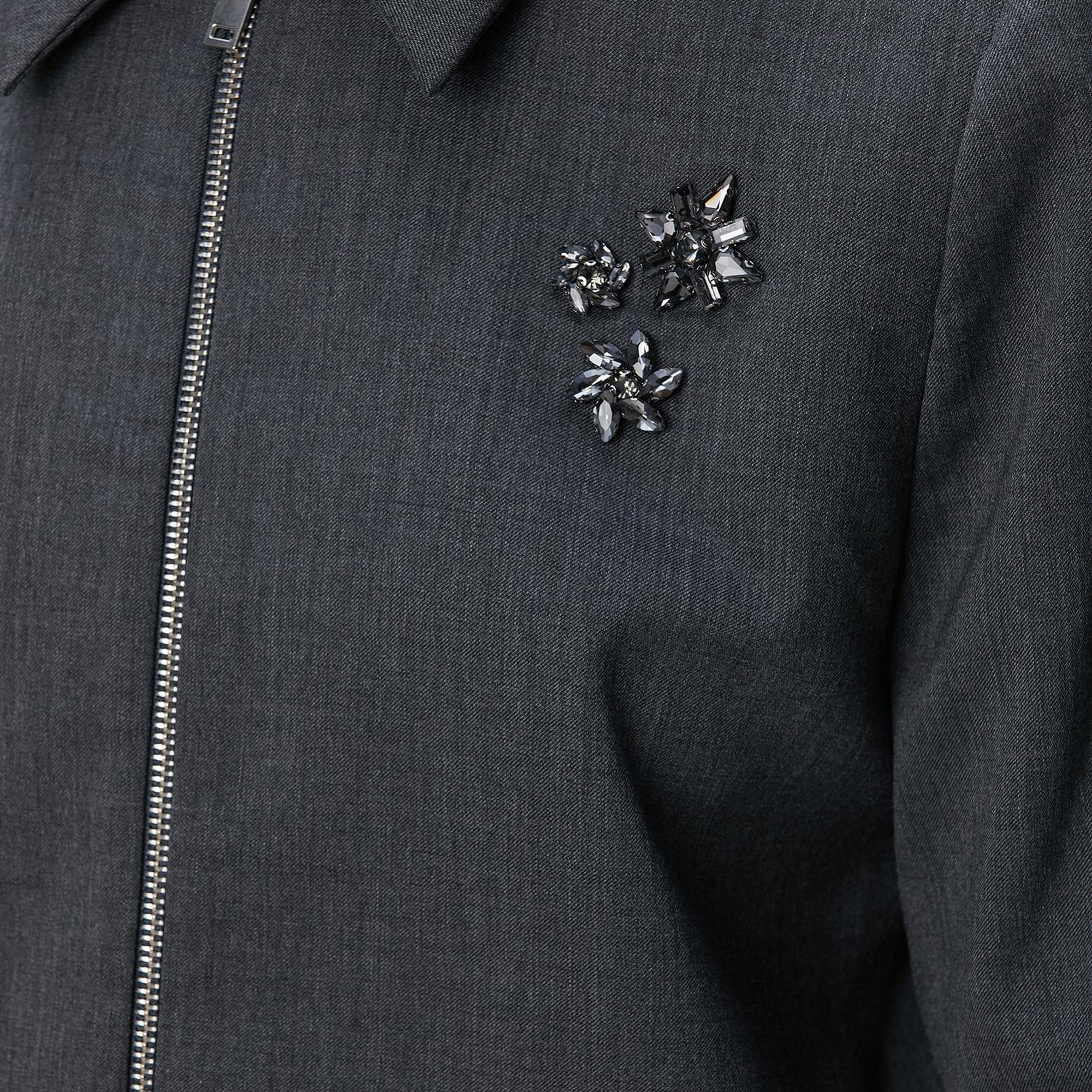 Network Kadın Koyu Gri Yün Karışımlı Ceket