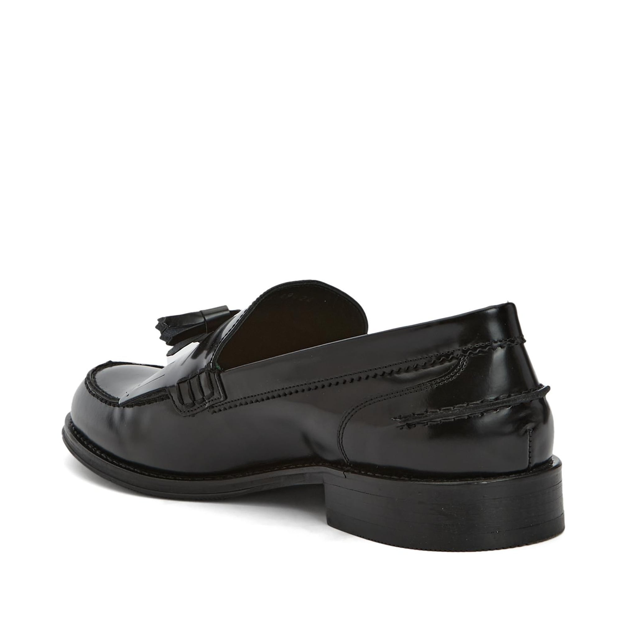 Gh For Nw Erkek Siyah Deri Loafer