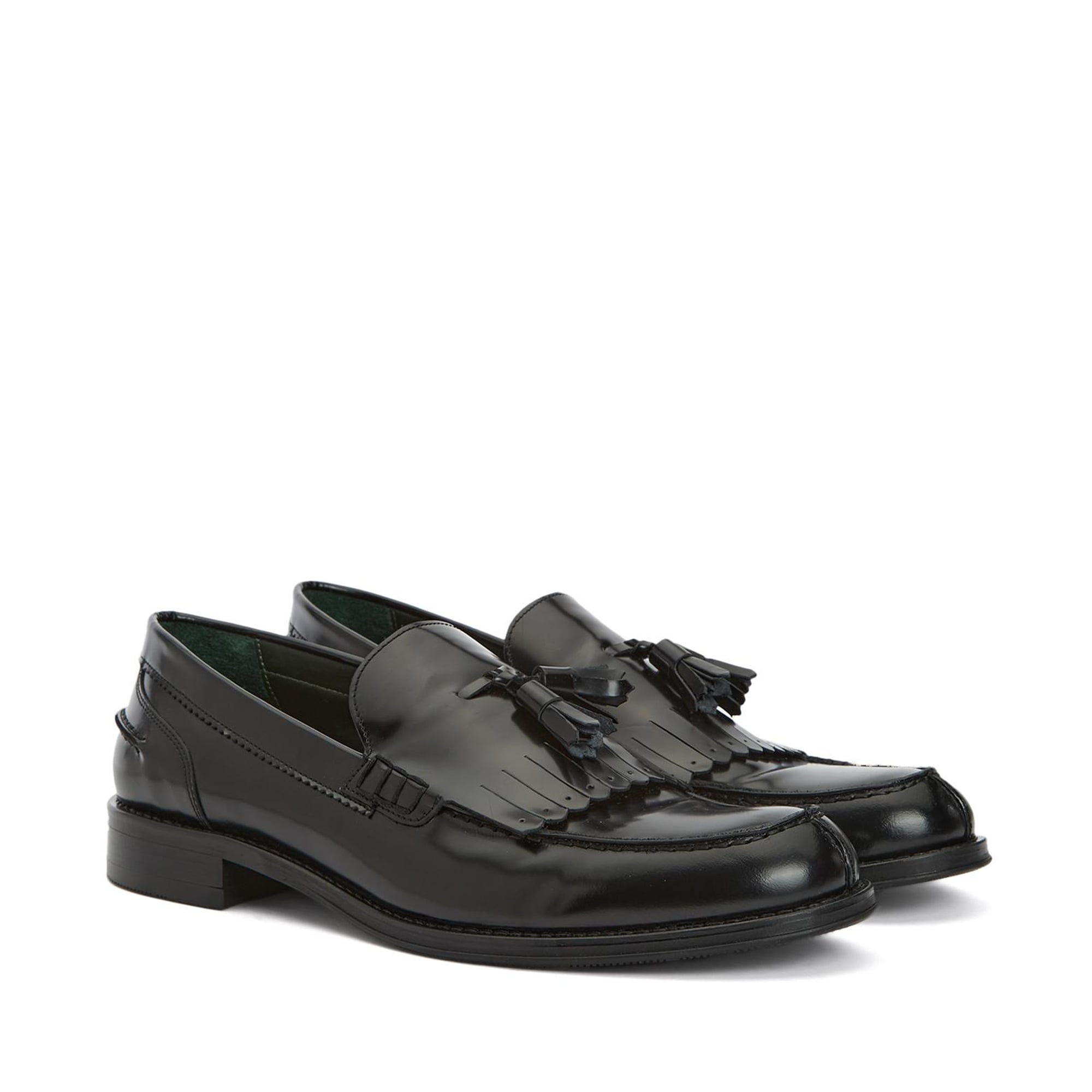 Gh For Nw Erkek Siyah Deri Loafer